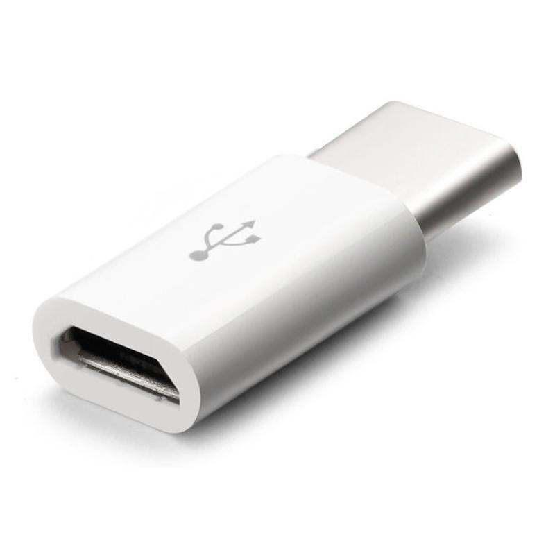 Переходник Type-C - MicroUSB (шт/гн) белый