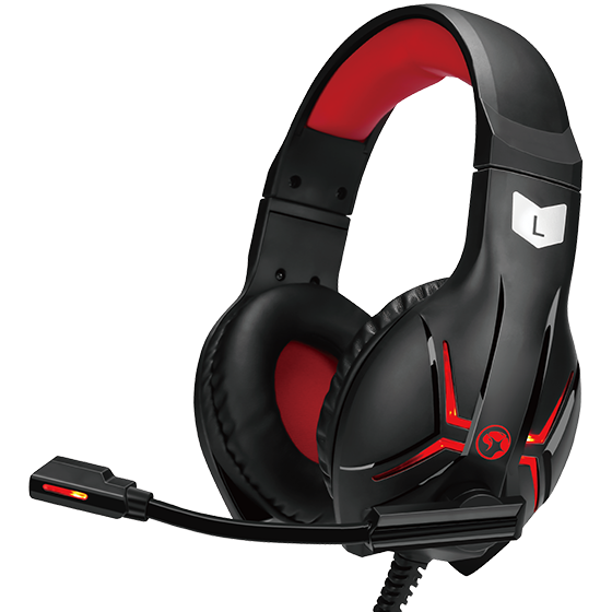 Гарнитура стерео MARVO HG8928 2м, красный/черный