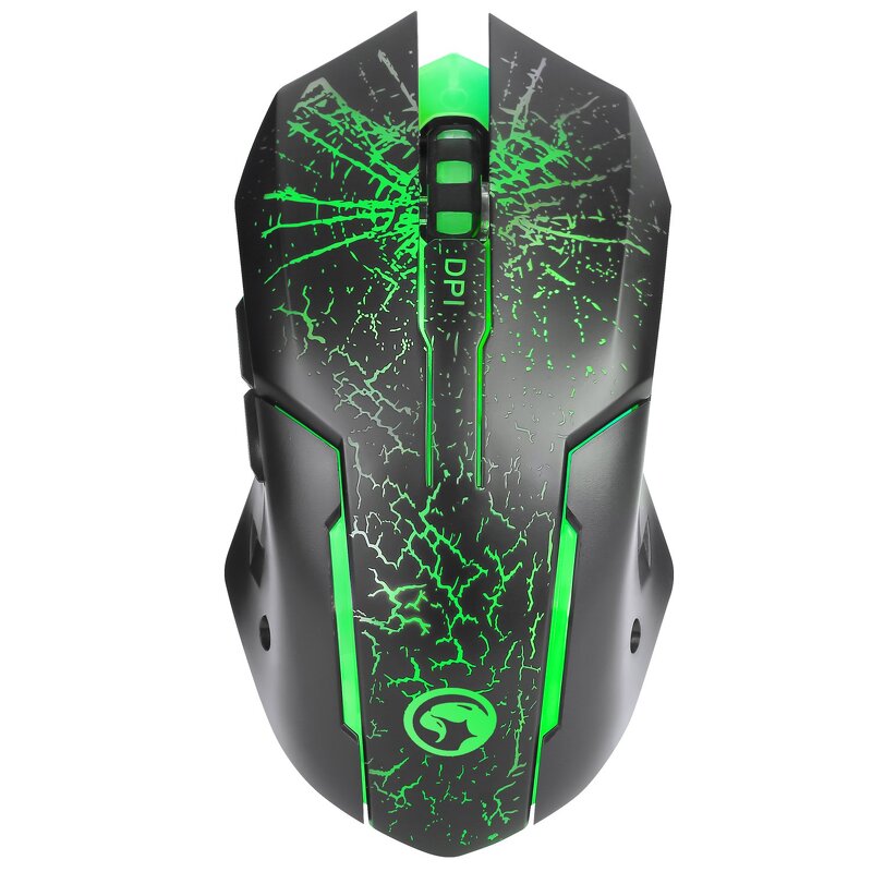 Мышь MARVO M207 провод.(черный) 6кнопки,3200dpi