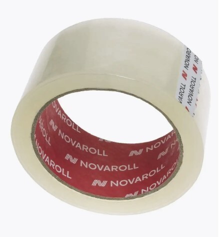 Скотч прозрачный широкий NOVAROLL (66 метров/48 мм/45 мкм)
