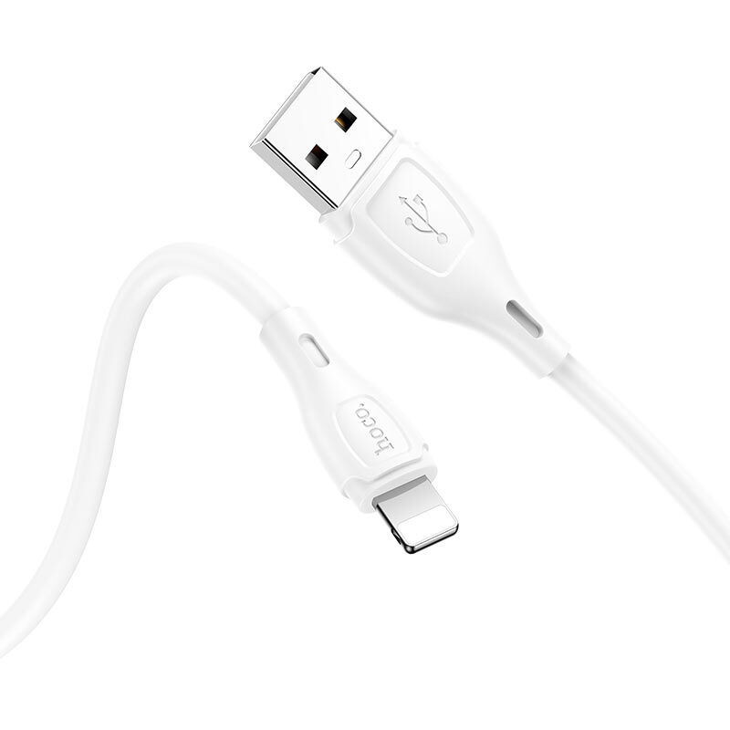 Кабель HOCO USB - Lightning X61, 2.4A, силиконовый, 1м, белый
