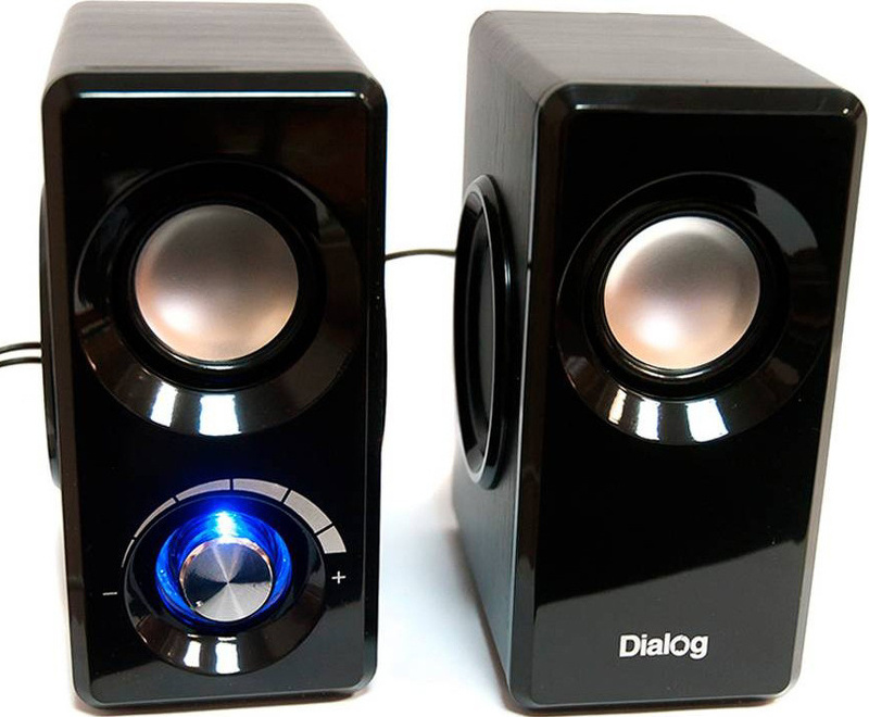 Акустические колонки 2.0 Dialog Stride AST-25UP, 6W RMS, питание от USB, черный