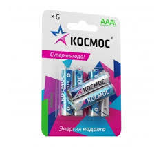 Батарейки Космос LR03 BL6