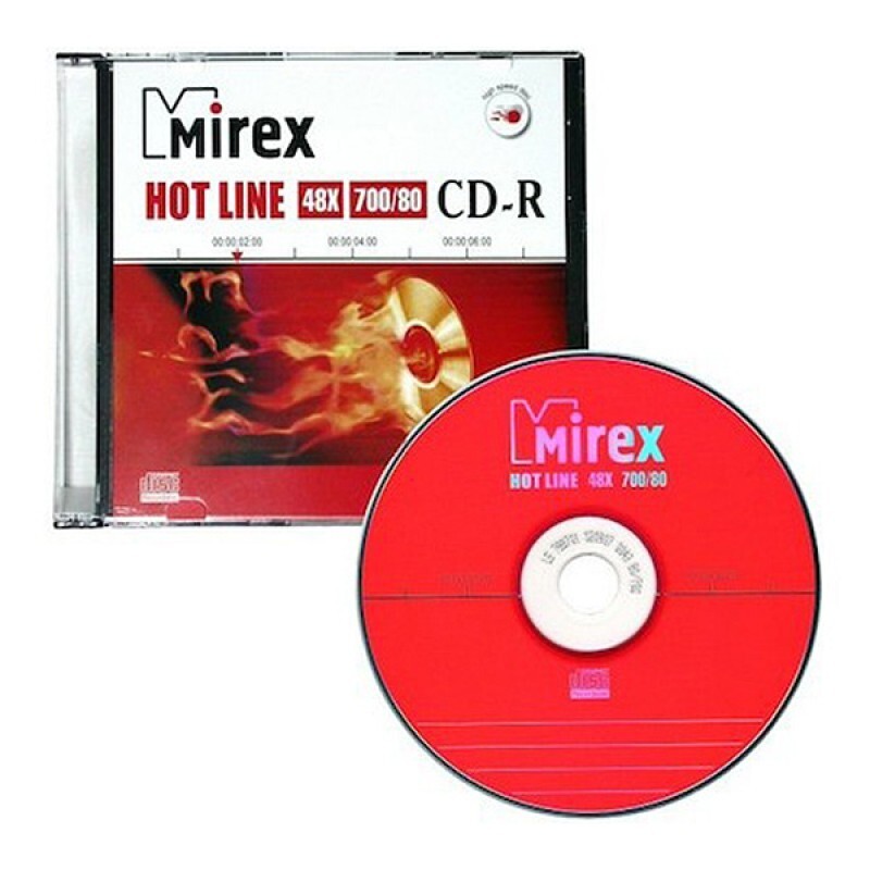 Диск Mirex CD-R 700Mb 48x "Hotline" Slim