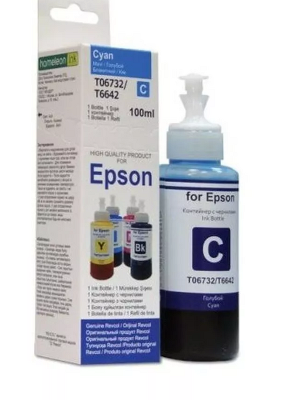 Чернила Revcol для Epson серии T6732/T6641, 100мл, cyan