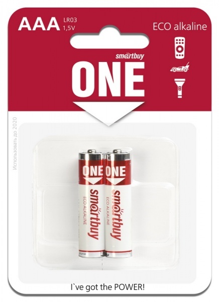 Батарейка Smartbuy ONE LR03 (AAA) BL2