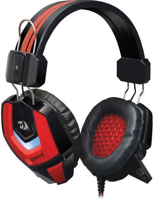 Гарнитура стерео DEFENDER Redragon Ridley 2,2 м, красный/черный (игровые наушники с микрофоном)