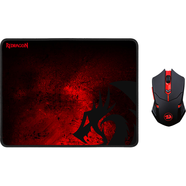 Мышь DEFENDER M601WL-BA RU, игровая мышь, беспроводная + коврик для мыши Redragon