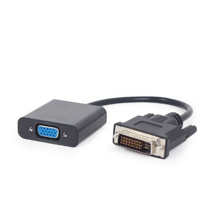 Переходник DVI-D - VGA (шт/гн) 0.2м Cablexpert