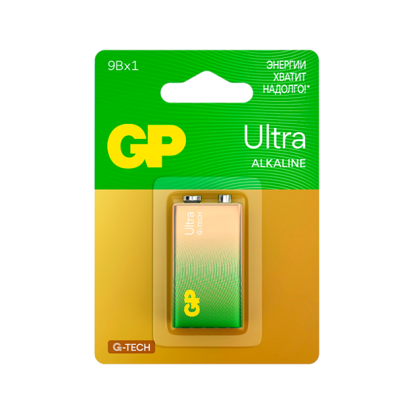 Батарейка GP Ultra G-Tech 6LR61 BL1 (крона)