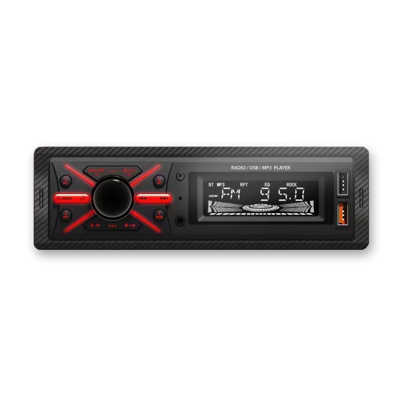 Автомагнитола 1Din 950 (2USB/AUX/ISO/FM/Bluetooth/ПДУ) черный