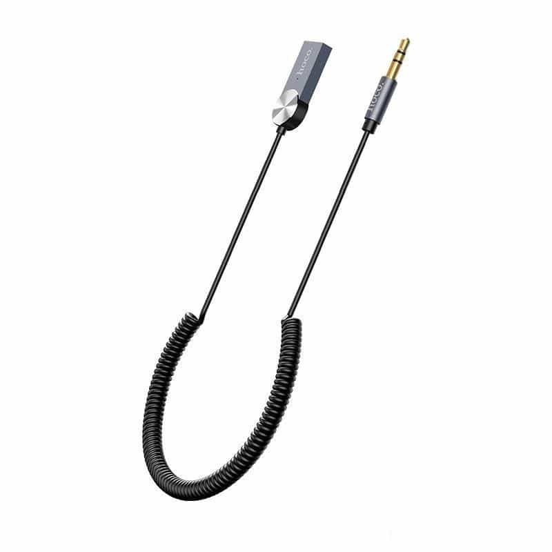 Bluetooth адаптер Hoco DUP02, AUX 3.5мм, черный