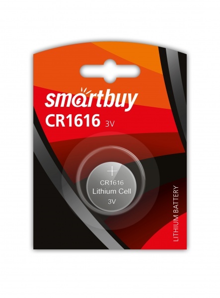 Батарейка Smartbuy CR 1616 1BL (12/720)