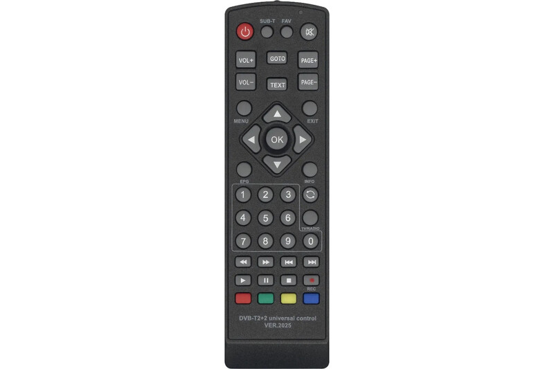 Пульт универсальный Huayu для DVB-T2+2 ver.2025