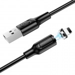 Кабель BOROFONE для iPhone 5/6  BX41 magnetic, 1м, черный