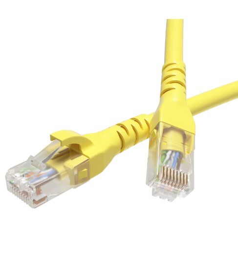 Патч-корд 0.6 м кабель сетевой LAN (желтый)