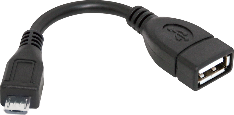 Кабель OTG USB - micro USB Defender (8см)	