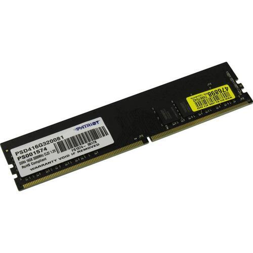 Память DIMM DDR4 16GB PC25600 3200Mhz Patriot Signature [PSD416G320081]