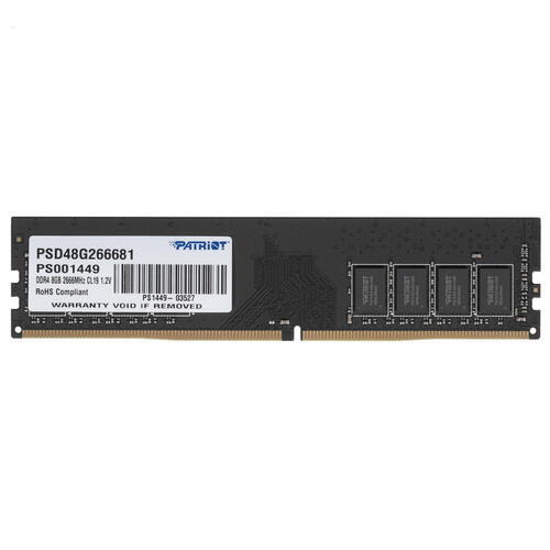 Модуль памяти PATRIOT Signature PSD48G266681 DDR4 - 8ГБ 2666, DIMM, Ret