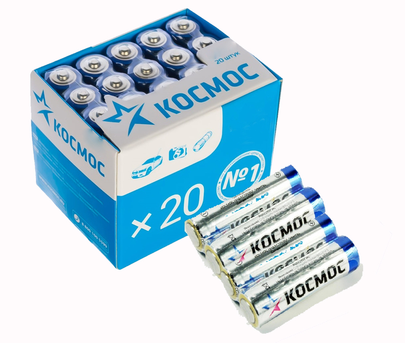 Батарейка Космос LR6 (AA) BOX20