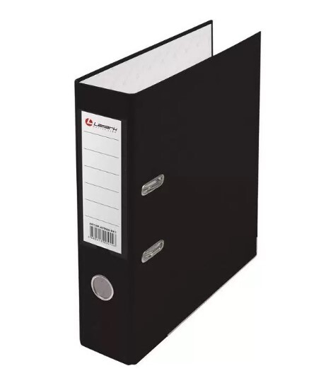 Папка-файл 80мм Lamark черн.мет.ок.карм.собр. 600