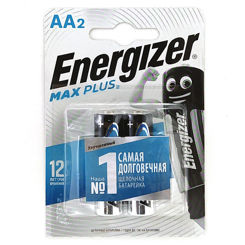 Батарейка Energizer Max Plus LR6 (AA) BL2