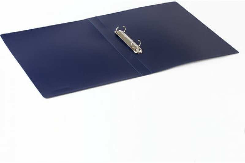Папка пласт.2кол 25мм Brauberg Office синяя 227494