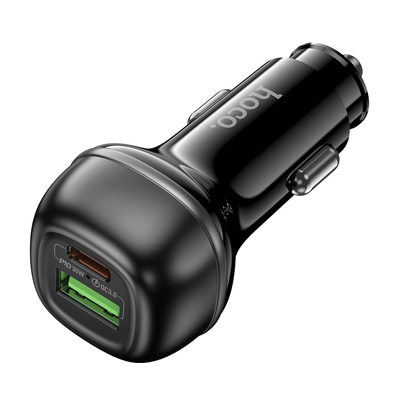 АЗУ Hoco Z58A, 1USB/1Type-C, QC3.0+PD30W, 3A, черный