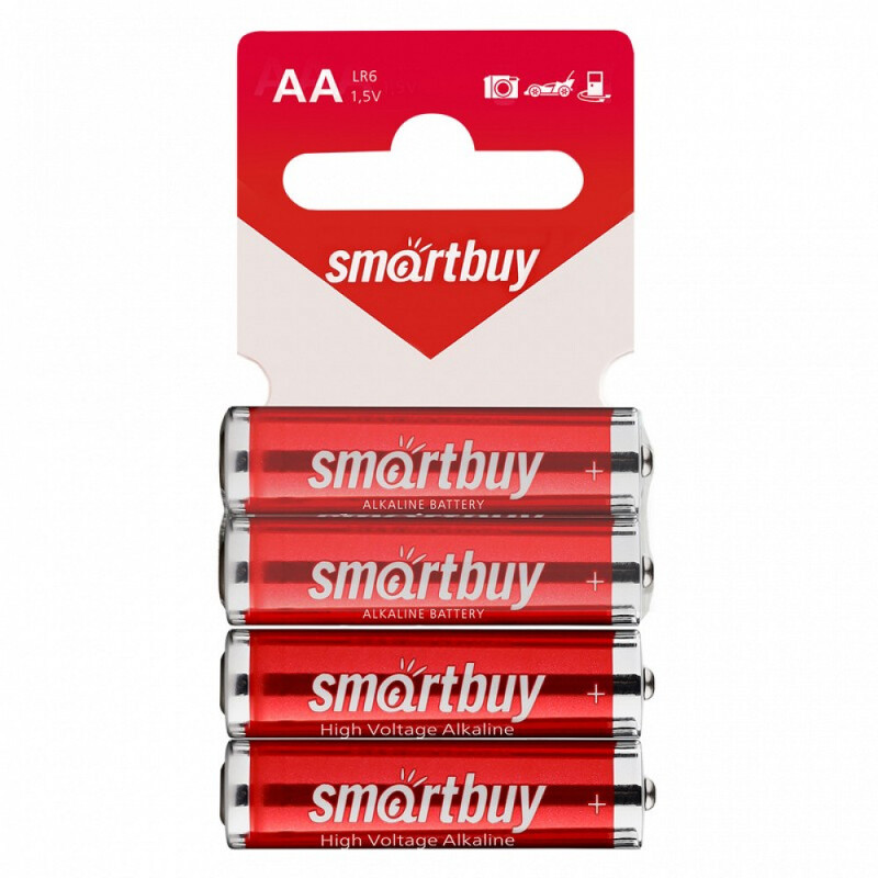 Батарейка Smartbuy LR6 (AA) BL4 (mini) 