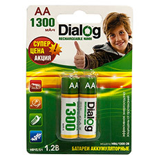 Аккумуляторы Dialog R-06 1300 mAh 2шт