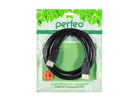 Кабель HDMI - HDMI 1.5м Perfeo (1.4) черный (H1002)