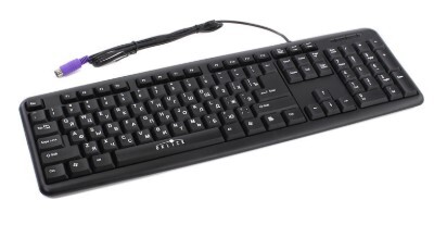 Клавиатура проводнаяOklick 180MBlack PS/2
