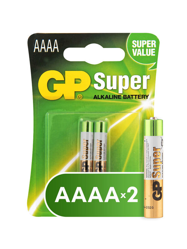 Батарейка GP Super 25A (AAAA/LR61/LR8D425) BL2 Alkaline 1.5V (2/20/160)