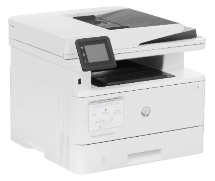 МФУ лазерное HP LaserJet Pro 4103fdw (копир,принтер,сканер,факс,(RJ-45),USB,Wi-Fi)