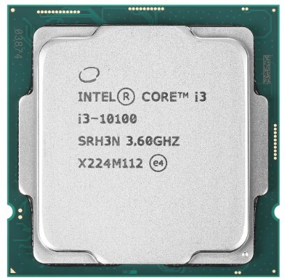 Процессор Intel Core i3-10100 3.6/4.3GHz,4C/8T,6Mb L3,DDR4-2666, GPU UHD 630, TDP-65W, LGA1200, BOX 