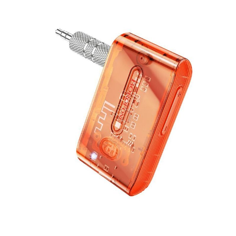 Bluetooth адаптер Borofone BC46, AUX 3.5мм, оранжевый