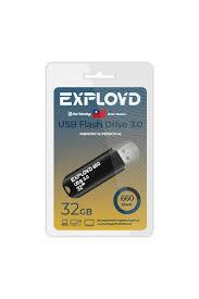 Накопитель USB 32Gb Exployd 660 Black 3.0