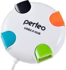 USB-хаб Perfeo на 4 порта (PF-VI-H020) белый