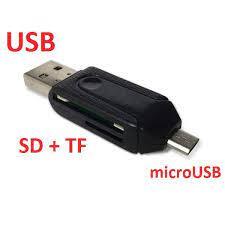 Орбита OT-PCR02 картридер OTG (USB,TF,SD,microUSB)