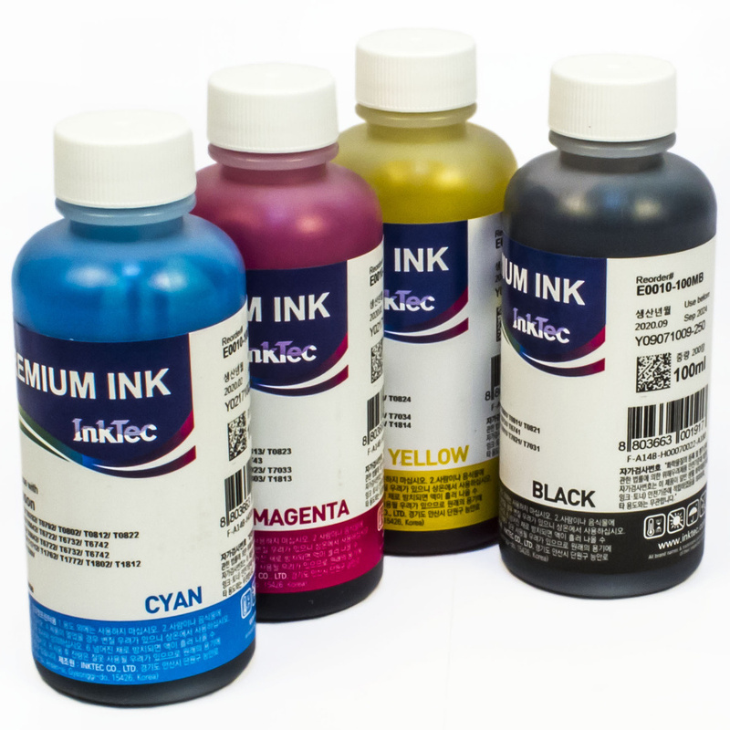 Чернила InkTec (E0010) для Epson R270 (T0824), Y, 0.1л (ориг.фасовка)