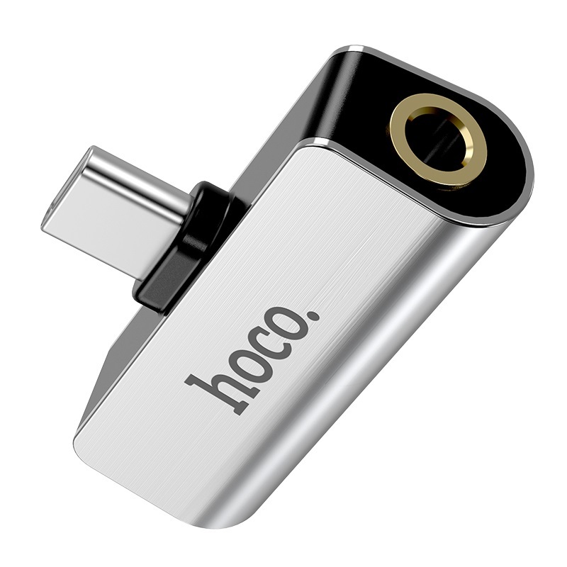 Аудио конвертер Hoco LS26 для Type-C на 3.5мм,серебро