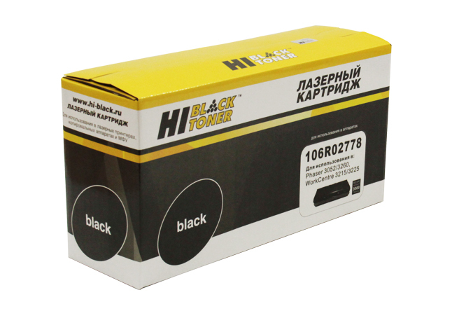 Тонер-картридж Hi-Black (HB-106R02778) для Xerox Phaser 3052/3260/WC 3215/3225, 3K (новая прошивка) 