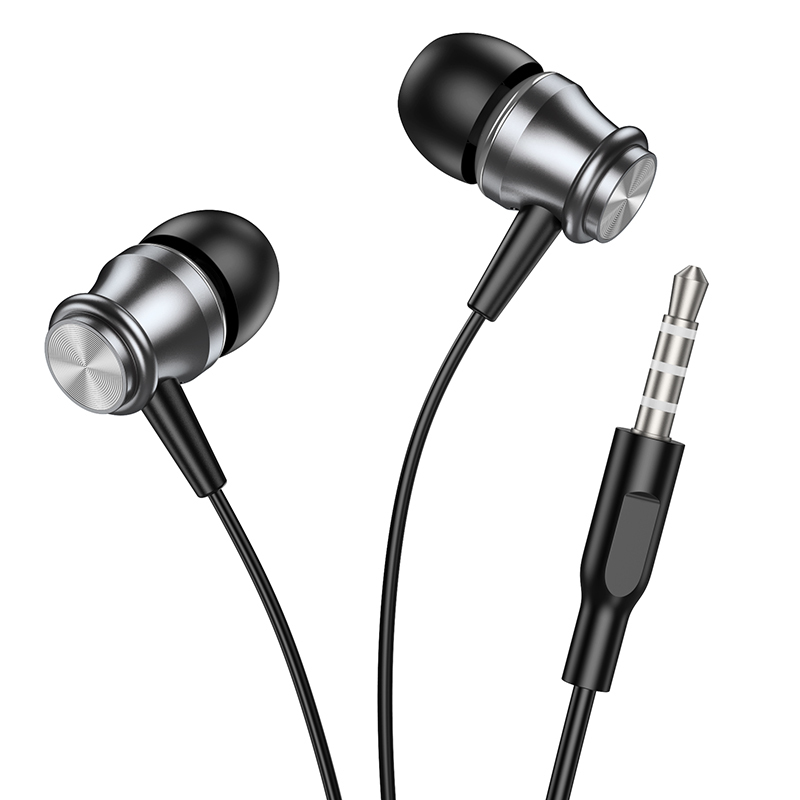 Гарнитура BOROFONE Earphone BM75 метал.серый (пакет)