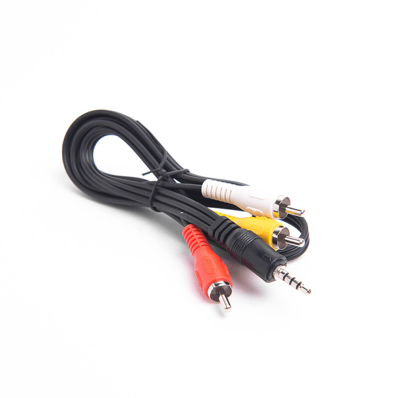 Кабель AUX 3.5мм - 3RCA (шт/шт) 1м Сигнал черный (3513)