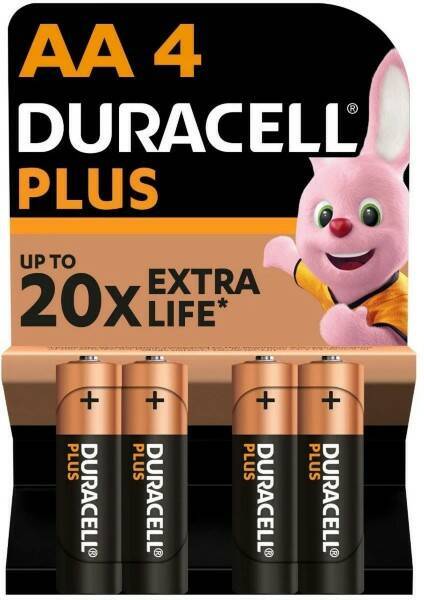 Батарейка Duracell Plus LR6 (AA) BL4 