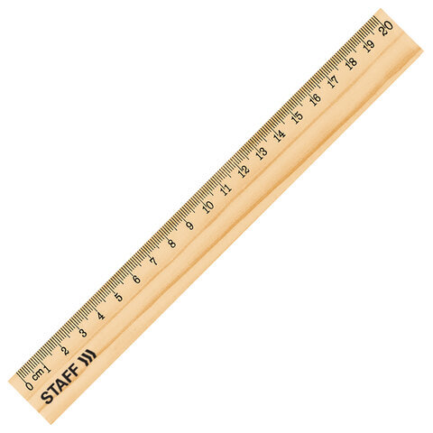 Линейка деревянная 20см Staff   