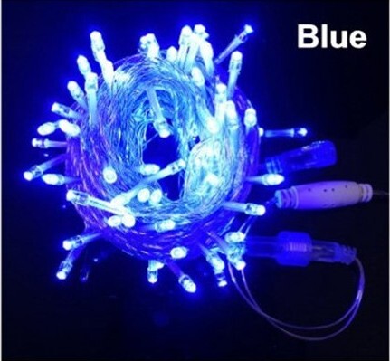LED гирлянда Нить, 200 светодиодов, синий 20м, 220В