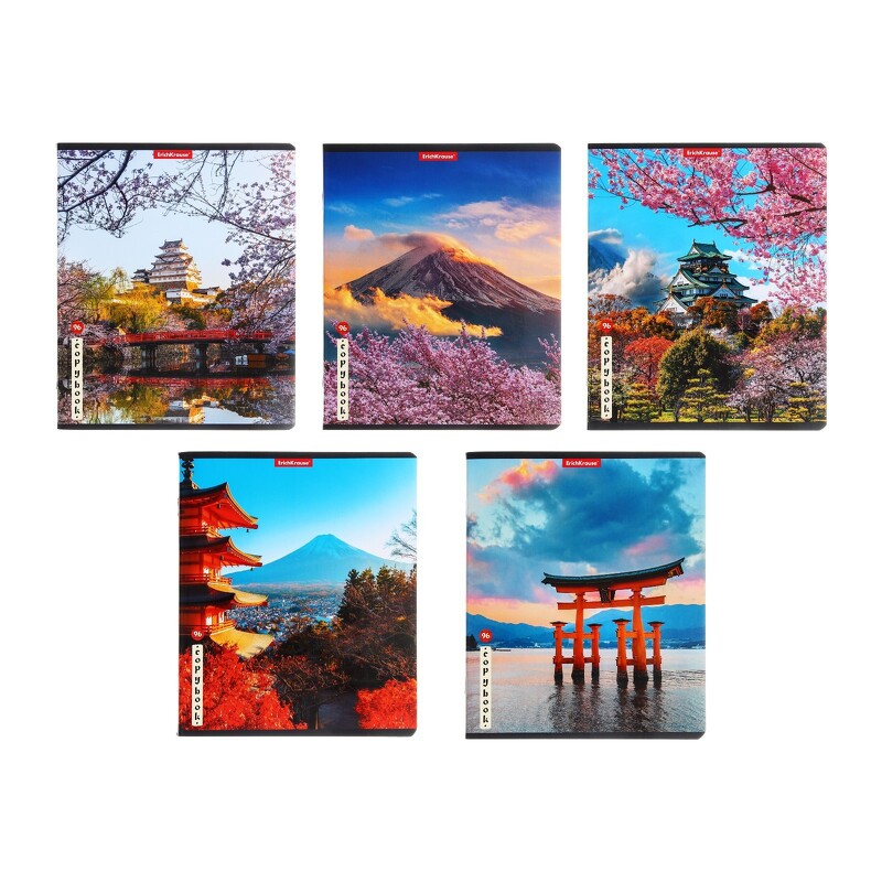 Тетрадь 96л кл ErichKrause Mysterious Japan, глянцевая ламинация, микс 9515282