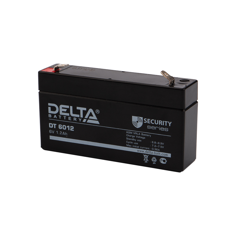 Аккумулятор 6V 1.2Ah REXANT (Delta) 30-6012-4 (97*24*58)