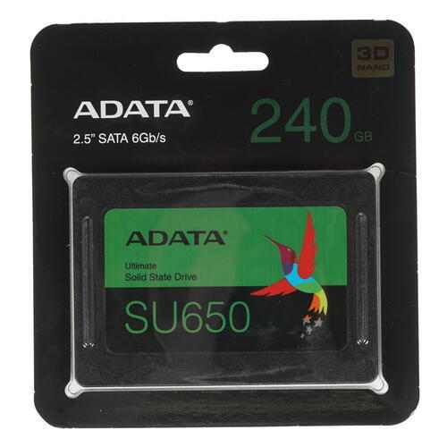 Накопитель SSD 240Gb A-Data Ultimate SU650 (2.5"/SATA3/r520/w320/TLC) (ASU650SS-240GT-R)